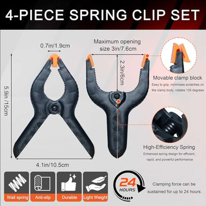Bar Clamps for Woodworking, Trigger Clamp Set for Wood Carpenter Projects