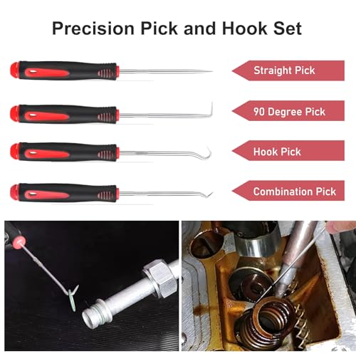 GLK Trim Removal Tool Pry Tool Kit - color: Red