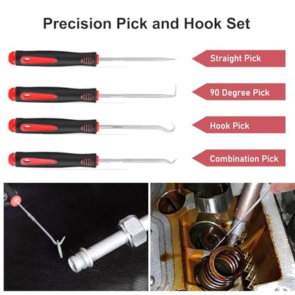 GLK Trim Removal Tool Pry Tool Kit - color: Red