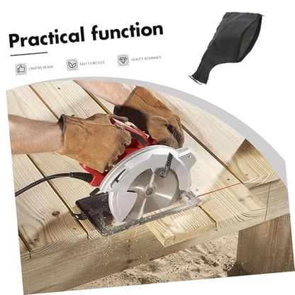 Homoyoyo Electric Circular Saw Dust Bag Universal Dust Collection Bag with Iron Wire Frame Bottom Zipper Opening 8.66 X 5.90 X 0.11 in for Woodworking Renovation Furniture Cutting