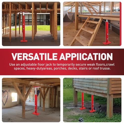 4 Pack House Jacks for Leveling 19''-36''Adjustable Support Jack