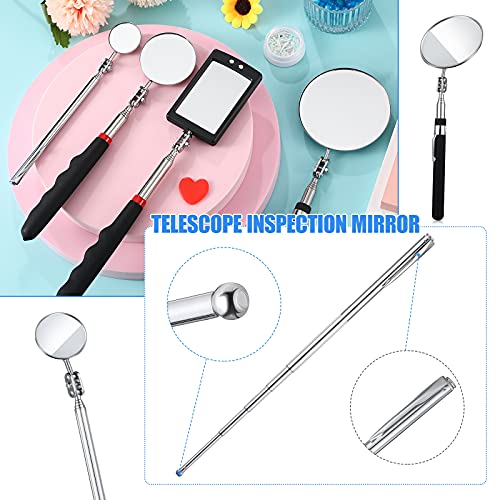 BBTO 4 Pcs LED Inspection Mirror - size: Various Sizes, style: Elegant Style