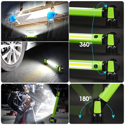 Work Light, 2500LM Bright Mechanic Under Hood Work Light Bar, Green, 1 Pc - color: Green