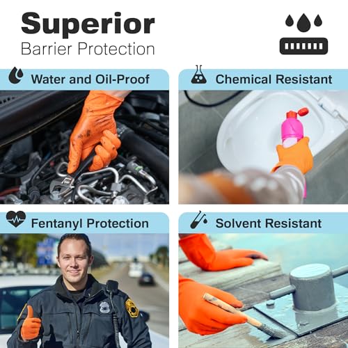 Raxwell Nitrile Gloves, Disposable Gloves, Puncture Resistant, Diamond Grip - size: Medium, style: 100 Count