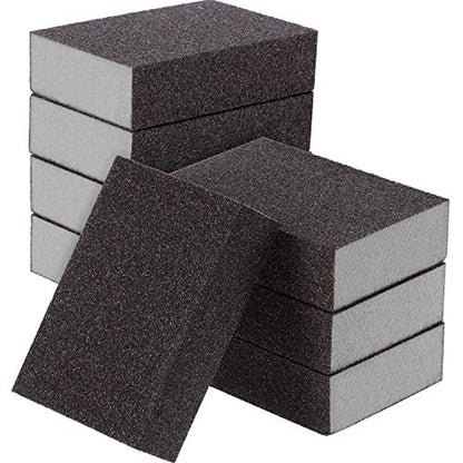 EBOOT 8 Pack Sanding Sponge Medium Grit, Washable Reusable Blocks