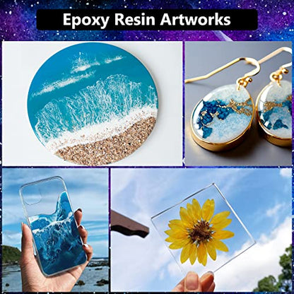 32OZ Epoxy Resin Kit, Clear Resin No Yellowing No Bubble for Molds & Craft - size: 32OZ