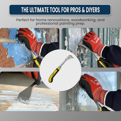 LU&MN Heavy-Duty Paint Scraper Tool with 2.0" Tungsten Carbide Blade - style: 2.0"Blade