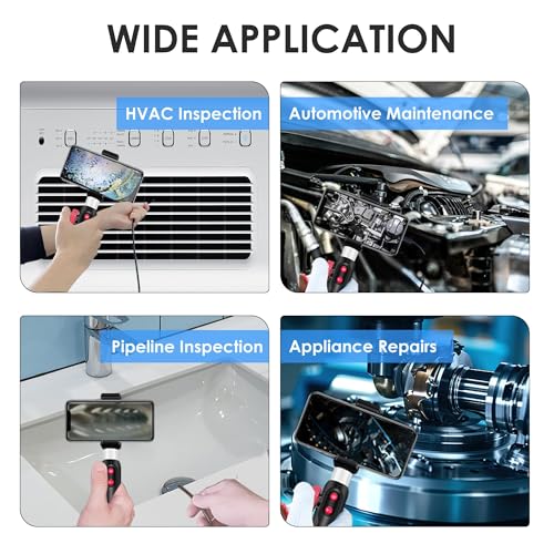Articulating Borescope 360°Rotation, for Home & Auto Inspection