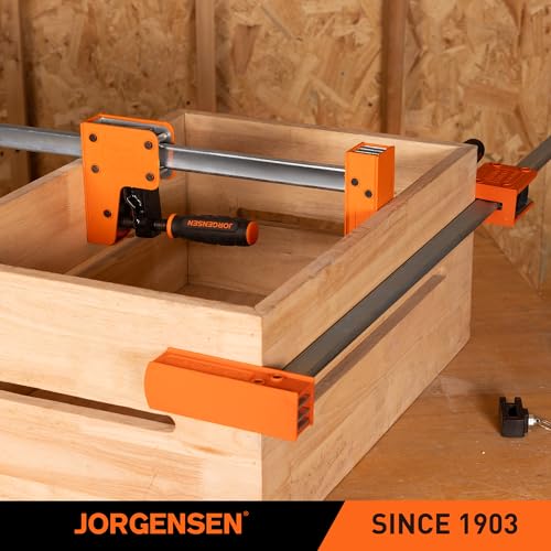 Jorgensen 24-inch Bar Clamps Set, 2-pack Cabinet Master 90° Parallel Clamps - size: 24 Inch