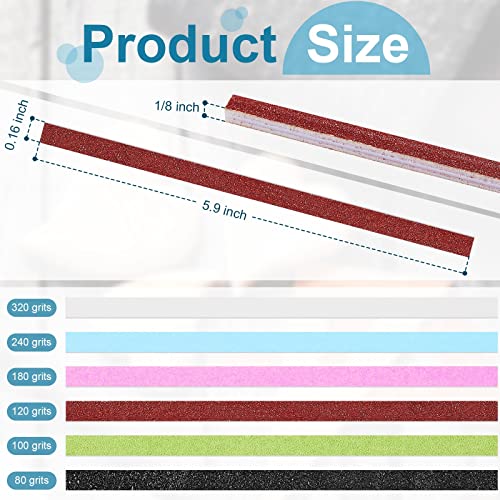 Honoson 60 Pcs Sanding Sticks for Plastic Models and Sanding Twigs, Style 1 - style: Style 1