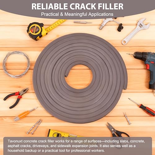Flexible EPDM Rubber Strip (50 ft Long x 3/4 inch Wide) - Concrete Crack Repair & Replacement, Weather & Aging Resistant Expansion Joint Filler for Driveways, Sidewalks - size: 3/4 Inch, 50 Ft