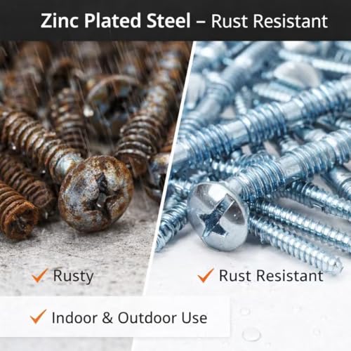 105 Pack #8-32 x 1-3/4" Breakaway Truss Head Cabinet Screws - color: Blue