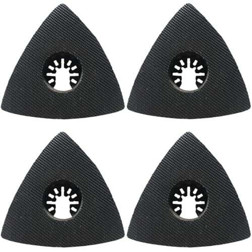 XXGO 4 Pcs 3.5 Inch 90mm Triangle Oscillating Multitool Sanding Pads - size: 3-1/2 Inch Triangle Sanding Pads - 4 Pcs