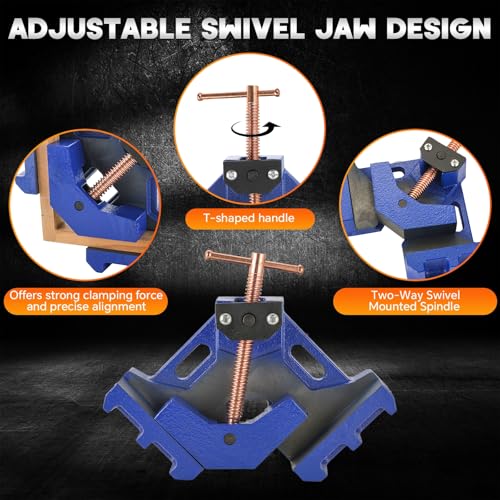 Cast Iron Welders Angle Clamp Two Axis 90 Degrees