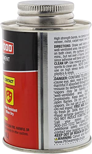 DAP Weldwood Contact Cement 3oz. Tan, Water Resistant, Strong, Instant Bond