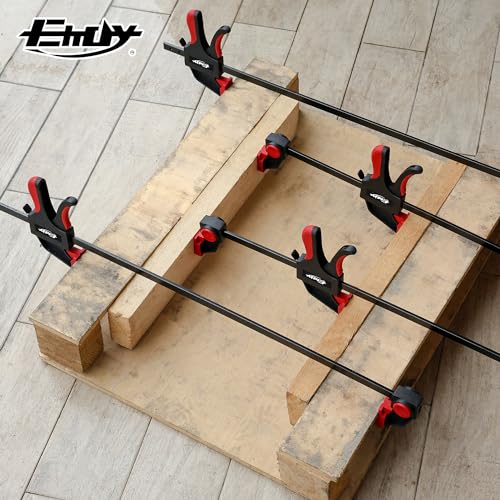 24" Woodworking Clamps, 2PCS Light-Duty F Clamp, 170lbs Load Limit