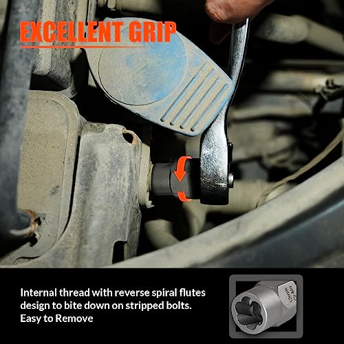 Bolt Extractor Kit,13Pcs Stripped Bolt Extractor Set for Impact Bolt&Nut - size: 14 PCS