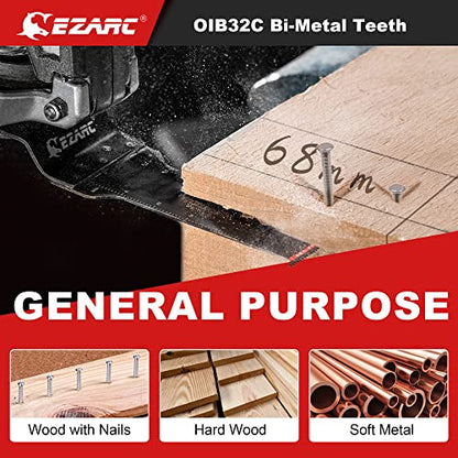 EZARC Arc Edge Bi-Metal Oscillating Saw Blades, Extra-Long, 5-Pack - style: Extra Long 5PCS