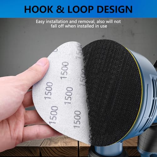 VIBRATITE 30PCS 6 Inch Hook & Loop Sanding Discs, 1000-5000 Grit - size: 6 Inch (1000-5000 Grit)