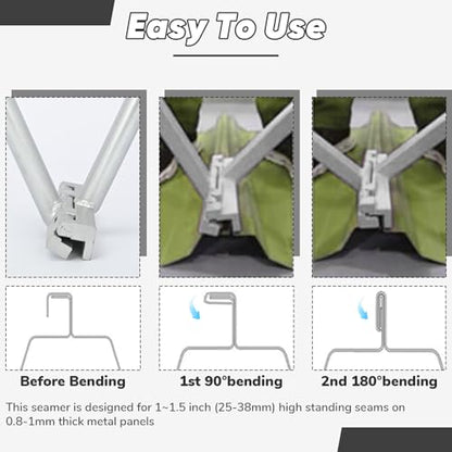 2-in-1 Hand Seamers Sheet Metal Tools