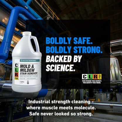 CLR PRO Heavy Duty Mold and Mildew Stain Remover, 1 Gallon Bottle