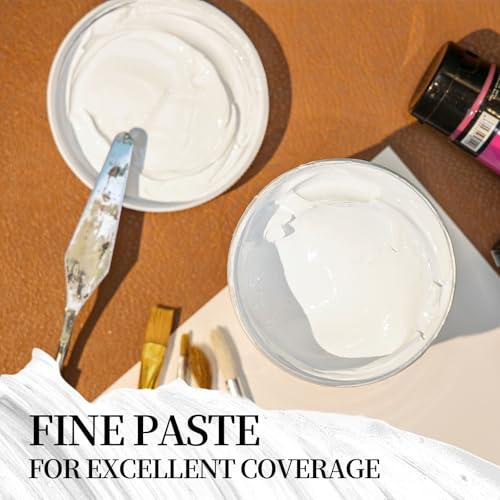 Falling in Art 16.9 Oz White Gesso Primer for Acrylic &Oil Paint - color: White