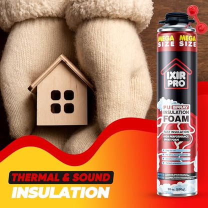 Spray Foam Insulation, 216 Pack x 30 oz, Expanding Foam Sealant Spray - size: 216 Pack