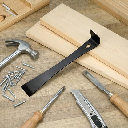 Bates- Flat Pry Bar Scraper, 3 Pack, 5-1/2", 7-1/4" and 9-1/2", Black, Trim Puller Tool for Baseboard - size: 5.5", 7.25", 9.5"