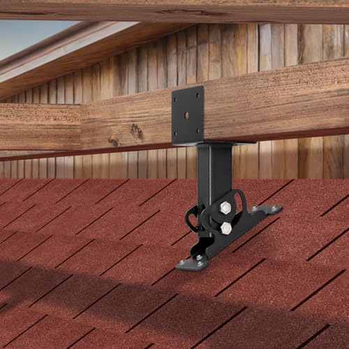 3-Pack Adjustable Roof Riser Brackets Kit Heavy Duty Beam Mount - color: Set 3, size: Small