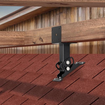 3-Pack Adjustable Roof Riser Brackets Kit Heavy Duty Beam Mount - color: Set 3, size: Small