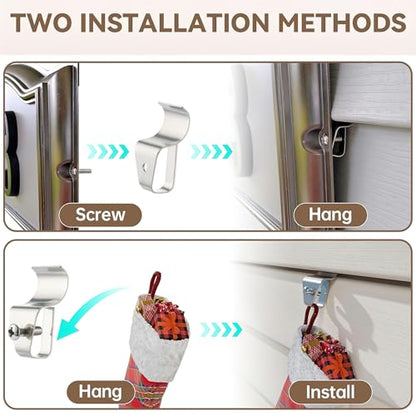 HUXOR Vinyl Siding Hooks, No-Hole Siding Clips, Stainless Steel, 15 Pack - size: 15 Pack