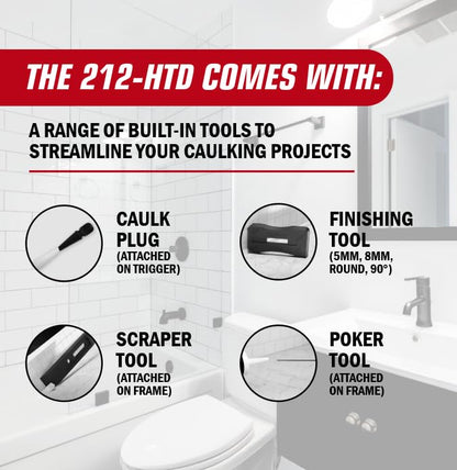 Newborn 212-HTD Drip-Free Caulk Gun, HybridTech Series Model