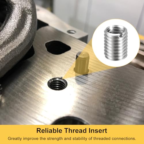 HARFINGTON 6pcs Thread Repair Inserts M12 x 1.75 Male to M10 x 1.5 Female Thread 15mm Long Stainless Steel Reducing Nuts Metric Self Tapping Sleeves Threaded Reducer Industrial Fasteners - size: M12 x 1.75 Male to M10 x 1.5 Female x 15mm