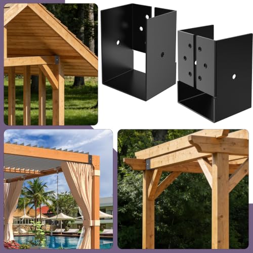 8 Pack 4"x6" Concealed Joist Hanger Bracket for 4"x 6" Beam Swing - size: 8 Pack