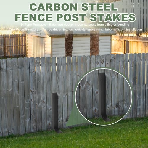 DTGN Fence Post Repair Kit 33.5 Inch Fence Post Stakes 2Pcs