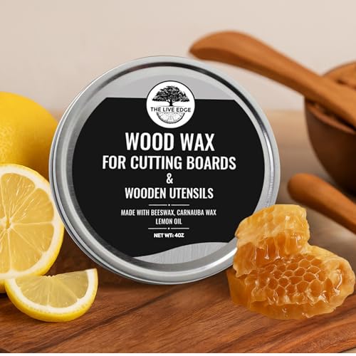 4oz Food Grade Beeswax Wood Polish and Cleaner | Beeswax for Cutting Board and Cooking Utensils | Carnauba Wax Food Grade Wood Restorer for Furniture Polish | Bee Wax Cutting Board Cream - size: 1 Fl Oz (Pack of 1)