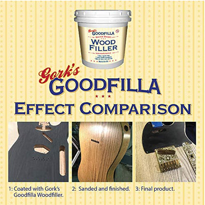 Goodfilla Rosewood, 8 oz, Wood and Grain Filler, Stainable, Sandable, Zero Waste, Non-Toxic, USA Made - color: Rosewood, size: 8 oz