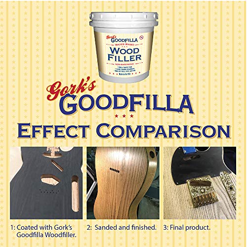 Goodfilla Rosewood, 8 oz, Wood and Grain Filler, Stainable, Sandable, Zero Waste, Non-Toxic, USA Made - color: Rosewood, size: 8 oz
