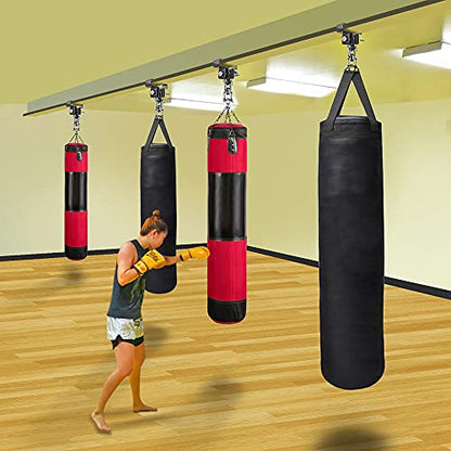 SELEWARE Boxing Punching Bag Hanger, Heavy Bag Bracket - color: I Beam Clamp with Open Swivel