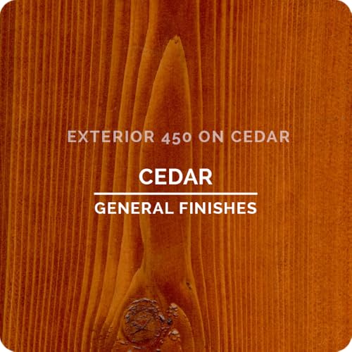 General Finishes Exterior 450 Water Based Wood Stain, 1 Quart, Cedar - color: Cedar, size: 1 Quart