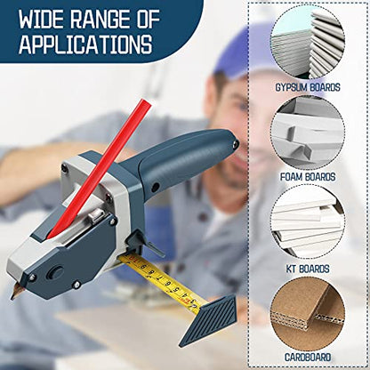 Honoson Gypsum Board Cutter with Tape Measure, Pencil and 5 Blades