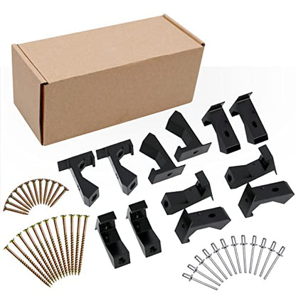 12PCS Squeaky Floor Repair Kit for 5/8"+ Subfloor - color: Black