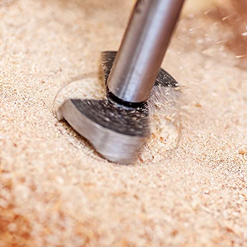 uxcell Forstner Drill Bits 45mm, Tungsten Carbide Wood Hole Saw Auger Opener Woodworking Hinge Hole Drilling Boring Bit Cutter Gray with Case - size: 45mm