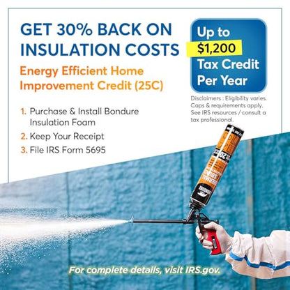 Spray Foam Insulation, Spray Foam, 240 Sq.Ft. (12x27.1 oz.) - style: Insulation Foam