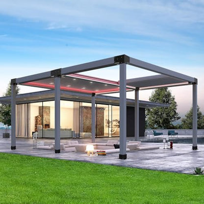 Eapele Pergola Kits with 3-Way & 4-Way Corner Brackets for 4"x 4" Lumber, Powder Coated Steel Made for Gazebos, Patio Pergolas, Log Cabin Outdoor Pergola Hardware - style: 4PC 3-Way & 2PC 4-Way Pergola Brackets