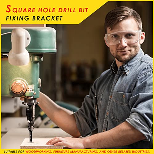 Square Hole Drill Bit Adapter, Mortising Attachment for Drill Press