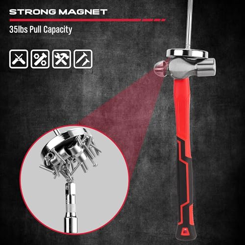 Telescoping Magnetic Sweeper Pickup Tool: Strong Magnet Pick up Nails Screws and Metal Parts Nut Bolts Steel Iron Parts Finder 35LB Pull Capacity Retractable 9" to 34" Telescopic Stick - style: 35LB Telescoping Stick