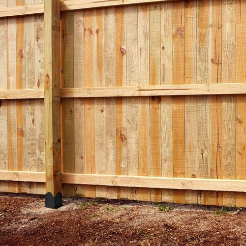 6x6 Post Base, Heavy Duty Bolt Down Anchor for 5.5" Wood Post (Set 2)