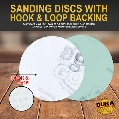 Dura-Gold Premium 2" Gold Hook & Loop Sanding Discs - 3000 Grit (Box of 30)
