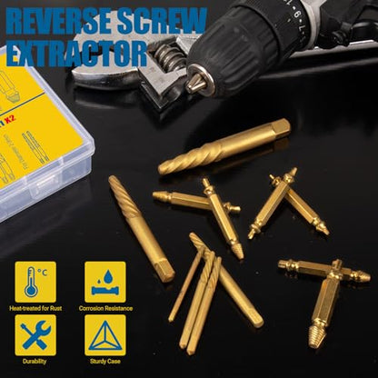 13Pcs Damaged Screw Extractor Set - size: 13 Pieces